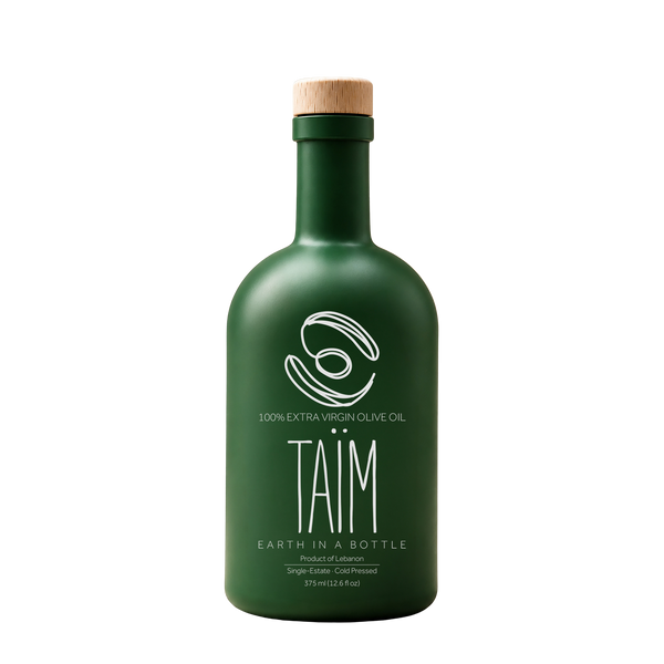 Premium look and taste Lebanese extra virgin olive oil bottle with wood lid 