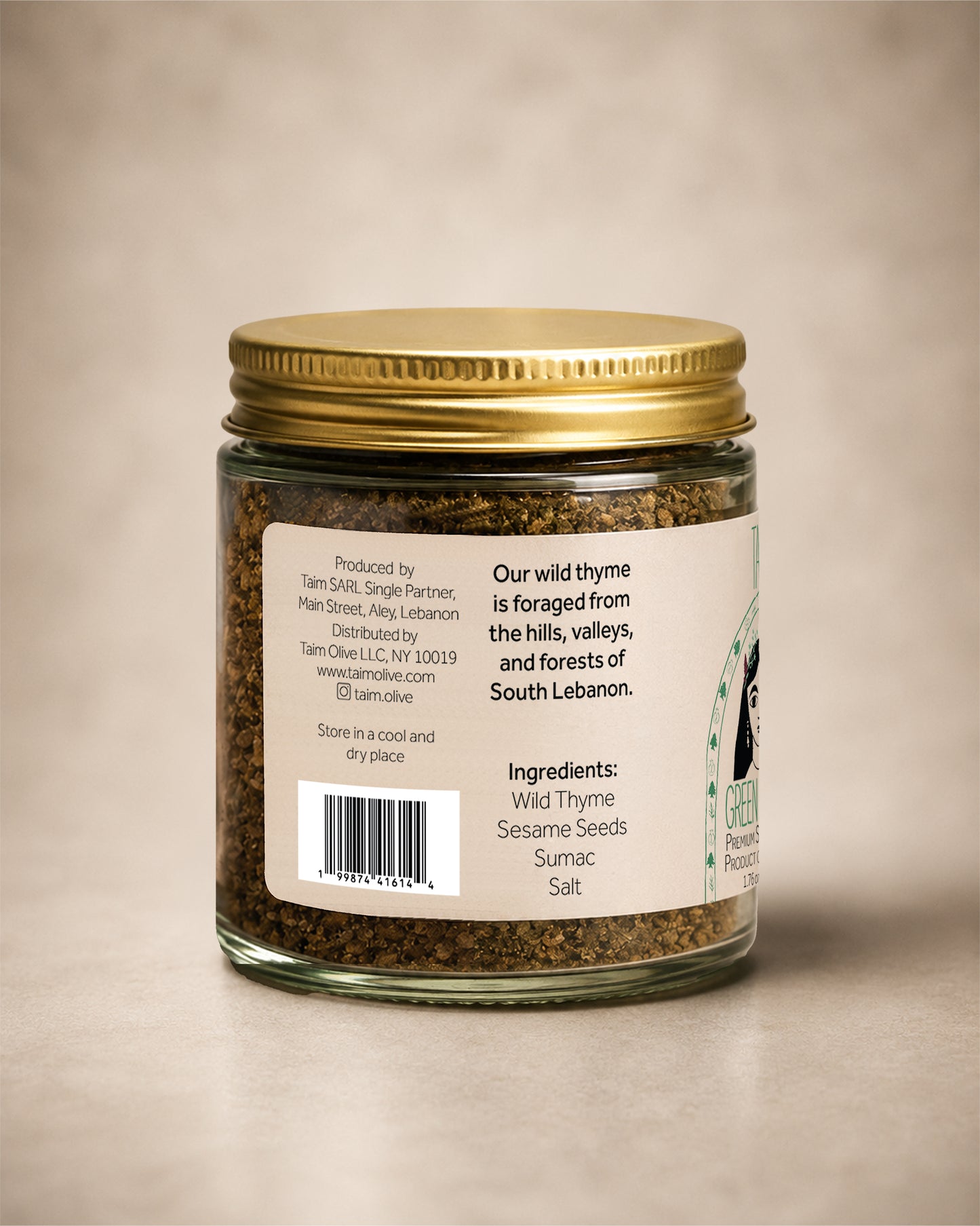 Taïm traditional Lebanese za'atar blend made with wild thyme, sumac, and sesame seeds