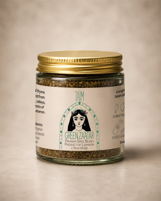 Taïm traditional Lebanese za'atar blend made with wild thyme, sumac, and sesame seeds